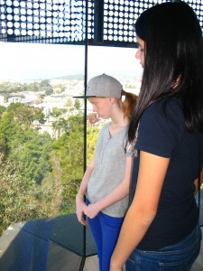 At the de Young Tower