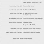 Concert Program