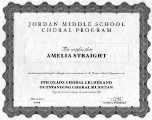 Choral Leadership Award
