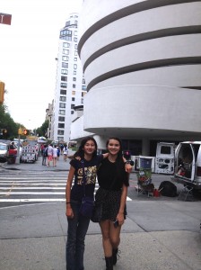 At the Guggenheim with Maya