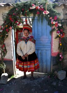 Woman in Traditional Clothing