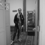 arriving at the studio
